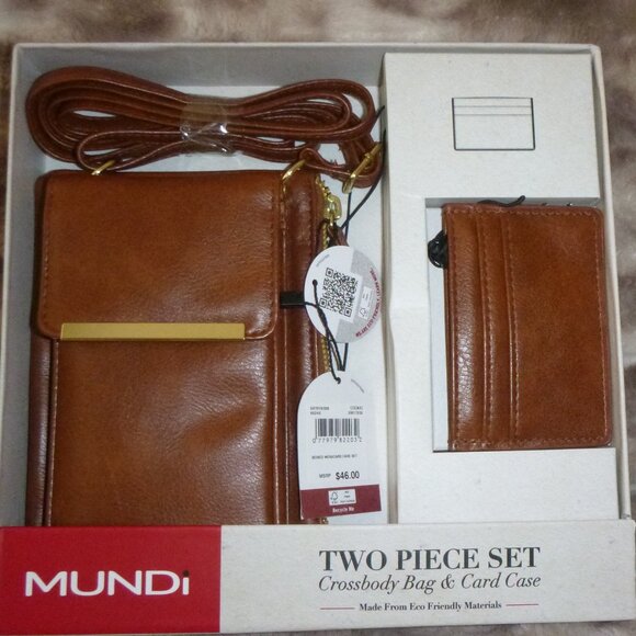 MUNDI- 2 pc. Set Crossbody bag and card case - Picture 1 of 4